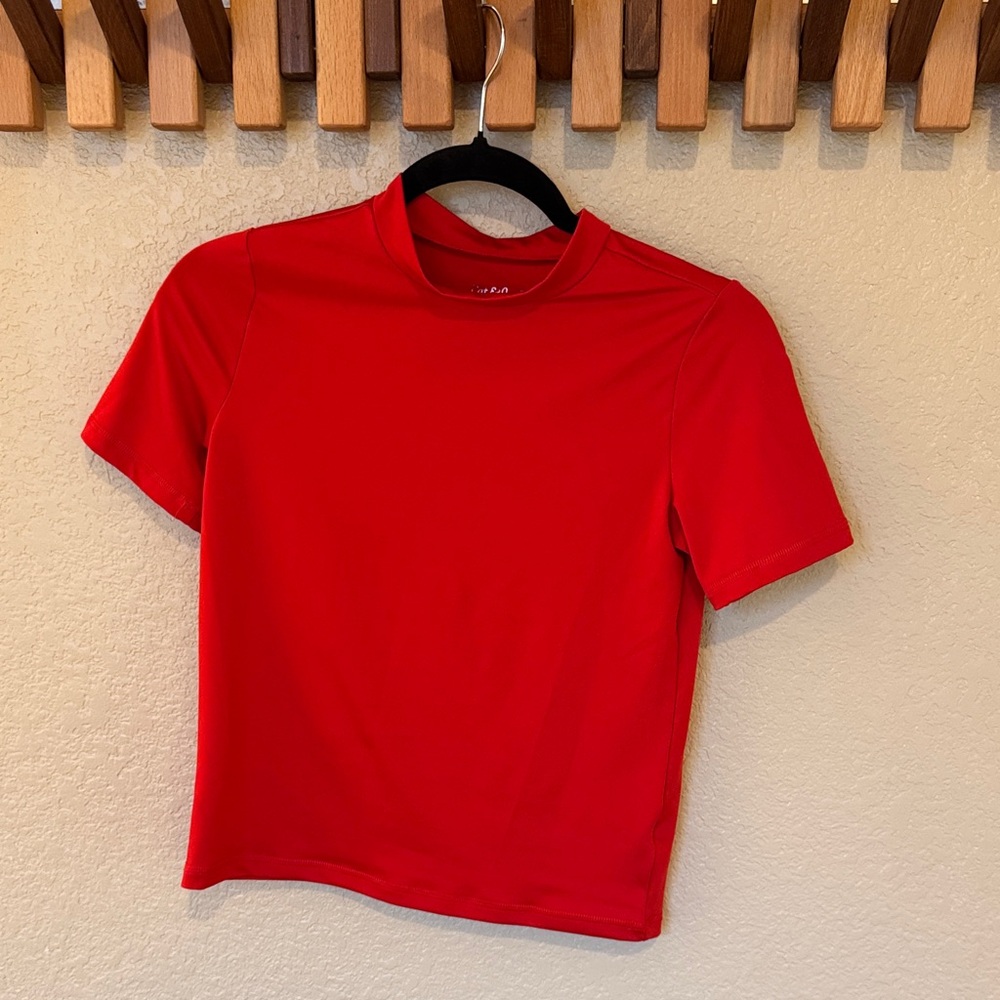 Cat & Jack Vivid Red Top - Size L(10/12)